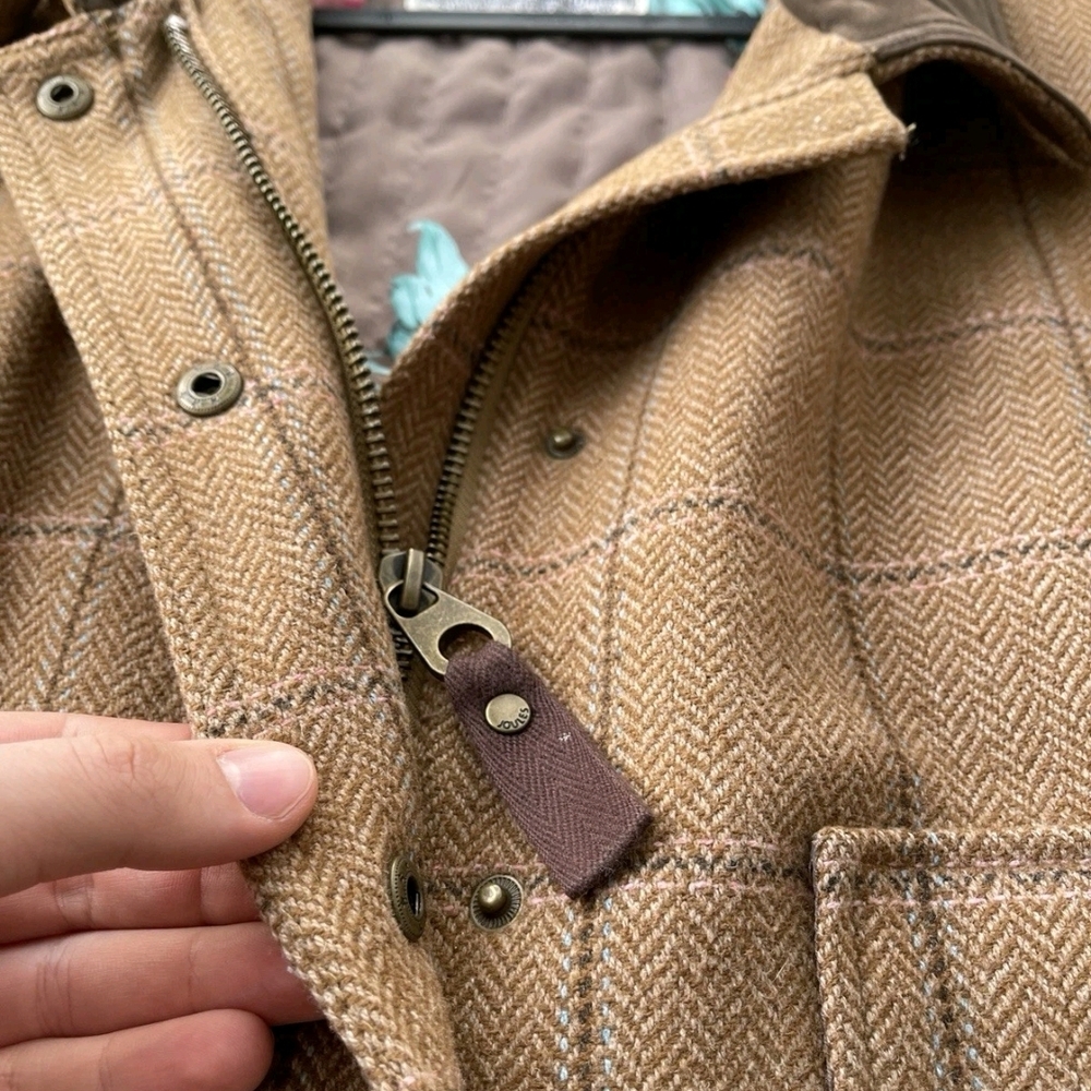 JOULES Women's Fieldcoat Tweed Country Jacket in Harkworth Tweed, Size UK 20 - Picture 4 of 12